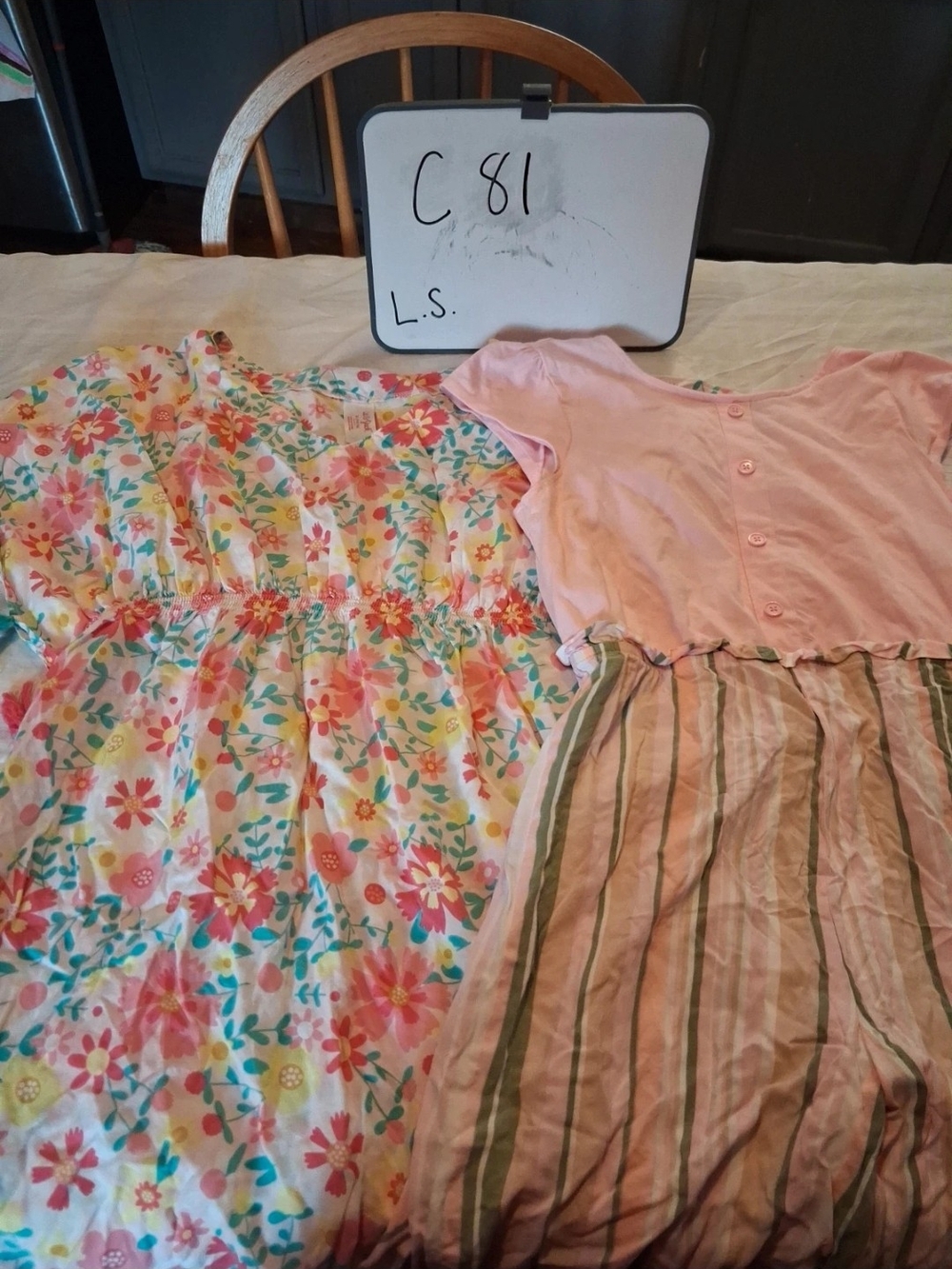 Cat & Jack Floral and Pink Girls Dress Set